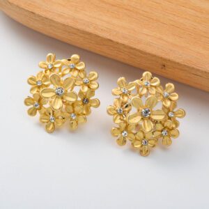 European And American Trendy Floral Jewelry Adorned With Diamonds