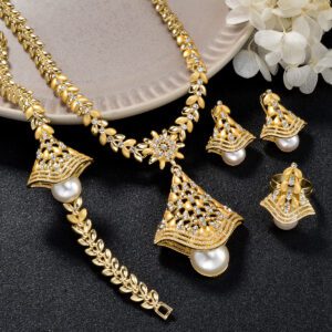 Jewelry 18k Gold-Plated Leaf Necklace