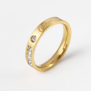 Ring That Doesnt Fade, Jewelry With Diamond-like Cubic Zirconia In A Row