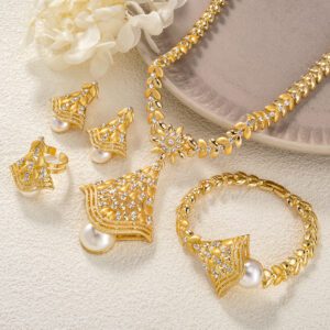 Jewelry 18k Gold-Plated Leaf Necklace