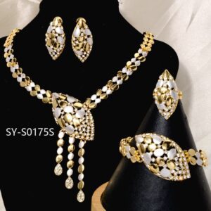 Dazzling Starry Night Cheetah Gemstone Necklace